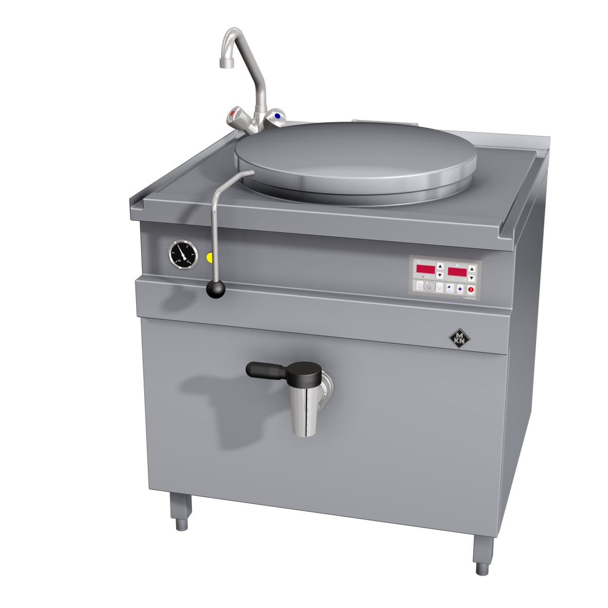 Marmita Fixa 60L Vapro c/Torneira Misturadora e EcoControl - 10018543 - Pinto & Cruz Hotelaria e Equipamentos