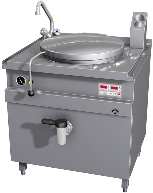 Marmita Fixa 60L c/Torneira Misturadora e EcoControl - 10018545 - Pinto & Cruz Hotelaria e Equipamentos