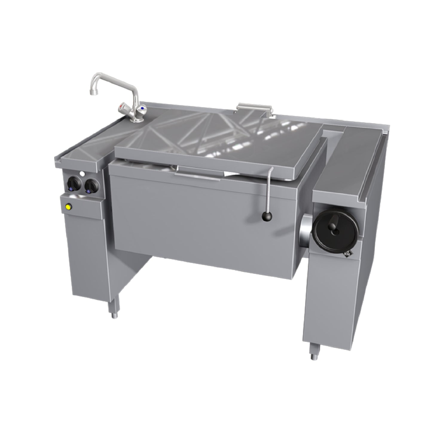 Marmita Basculante Manual GN 2/1 c/Fundo de Frigideira - 10019150