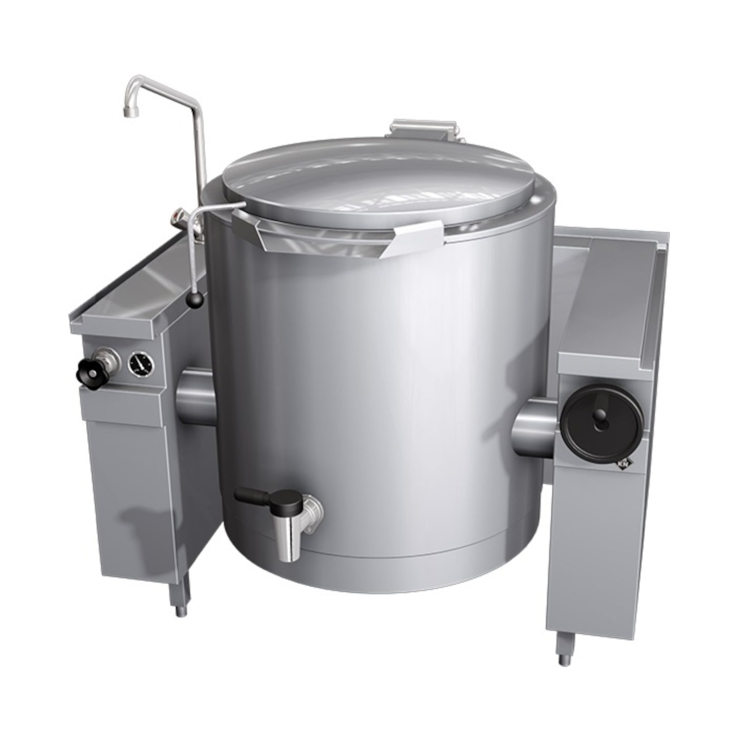 Marmita Basculante Manual 200L c/Torneira Misturadora - 10019205