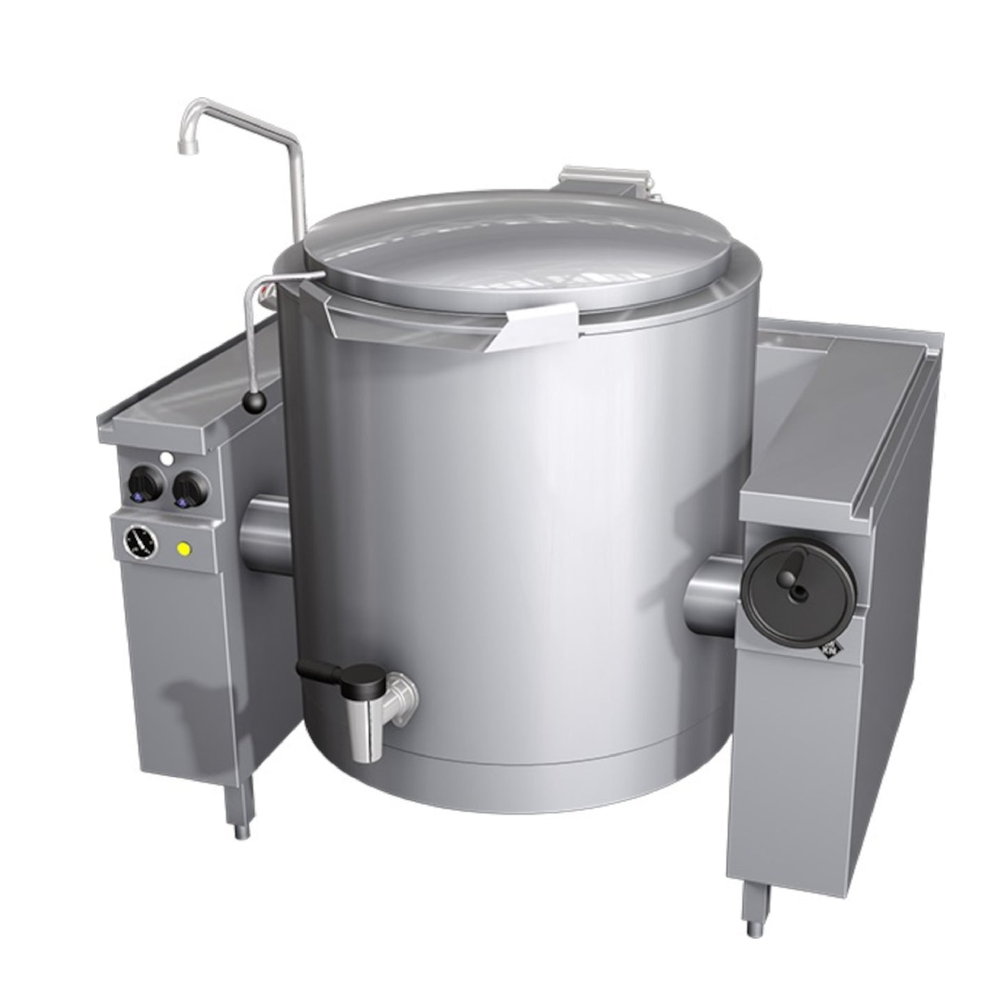 Marmita Basculante Manual 200L c/Torneira Misturadora - 10019216