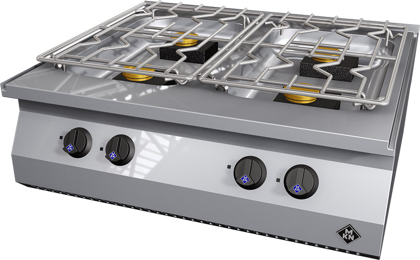 Fogão de 4 Queimadores - 1263402 - Pinto & Cruz Hotelaria e Equipamentos