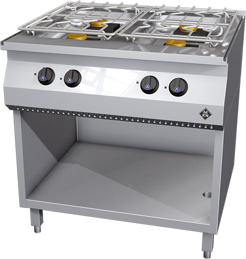 Fogão de 4 Queimadores - 1363402 - Pinto & Cruz Hotelaria e Equipamentos
