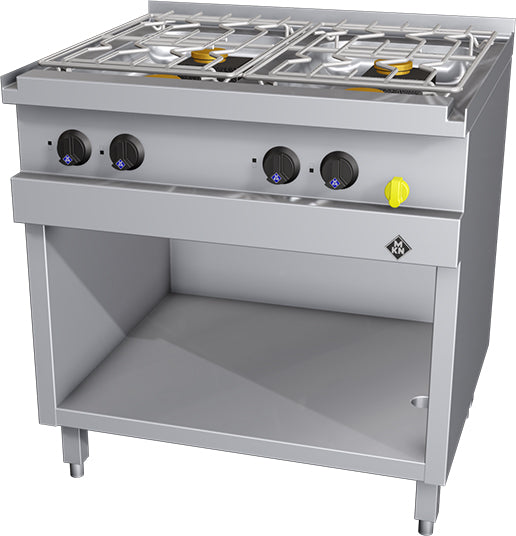 Fogão de 4 Queimadores - 2163402 - Pinto & Cruz Hotelaria e Equipamentos