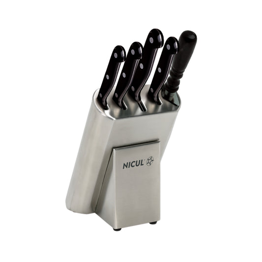 Bloco Inox c/4 Facas + Fuzil