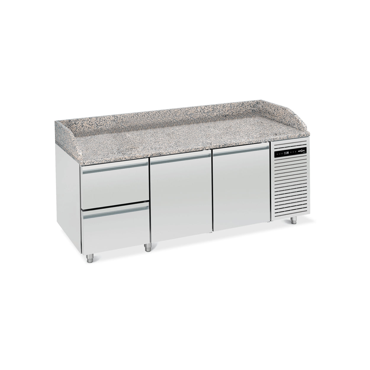 Bancada de Pizza 40x60 c/2 Portas + 2 Gavetas - L6-2020NT