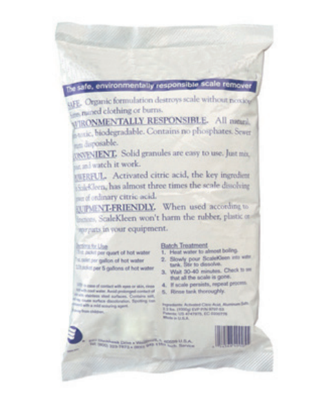 SCALEKLEEN® - 1 Saco de 1Kg - Pinto & Cruz Hotelaria e Equipamentos