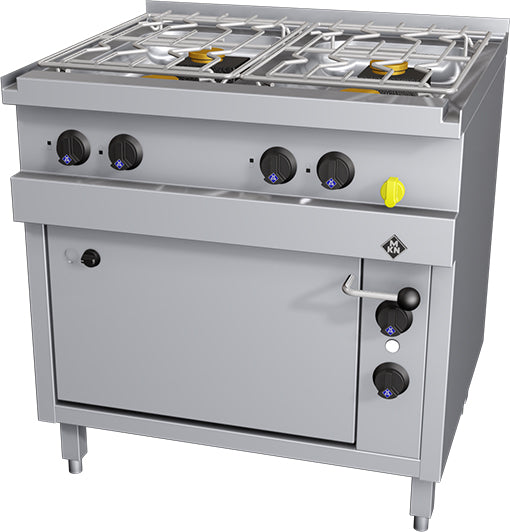 Fogão de 4 Queimadores c/Forno - 2163403 - Pinto & Cruz Hotelaria e Equipamentos