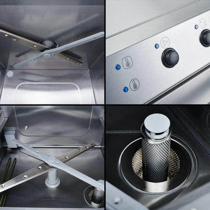 Máquina Lavar Louça Universal AQUA A3 c/D.Detergente + B.Drenagem + B.Enxaguamento - Trifásica