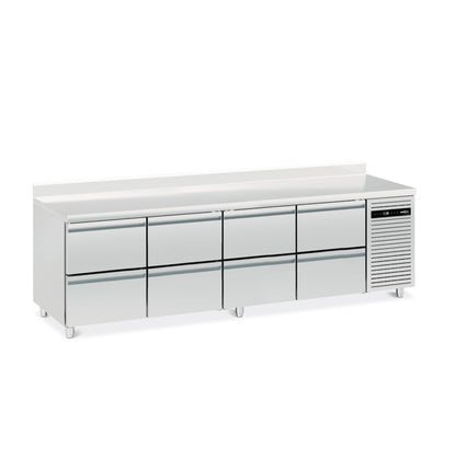 Bancada Refrigeração de Pastelaria 60x40 c/ 4 Portas - L3-2560T