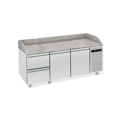 Bancada de Pizza 40x60 c/2 Portas + 2 Gavetas - L6-2020NT